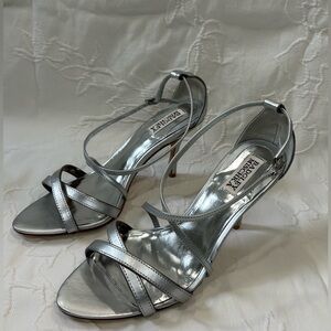 Badgley Mischka Walda Strappy Sandal in Silver